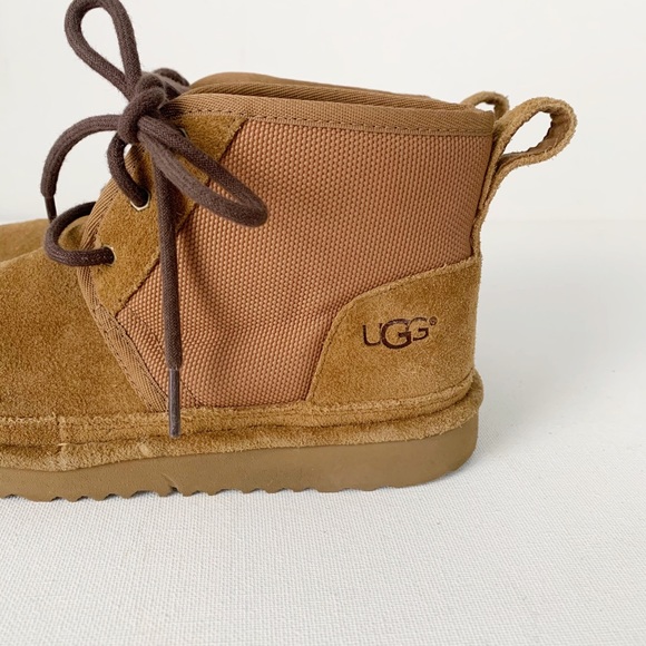 Ugg Kids Neumel II Lace Up Boot Brown Size 3 - Picture 9 of 15
